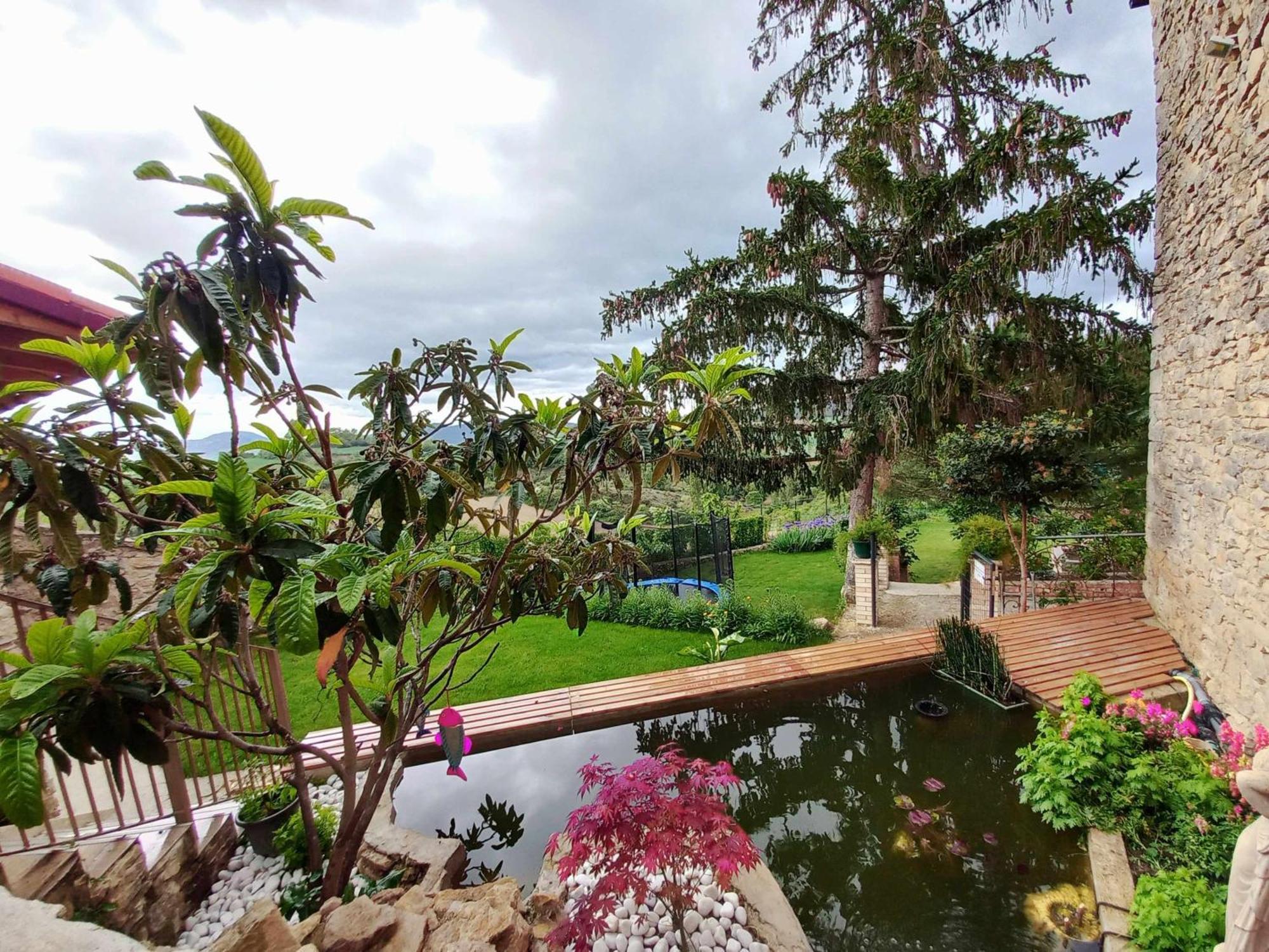 Casa Albaitar Con Piscina Y Sala De Juegos Azcona Exteriör bild